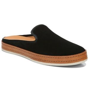 VINCE Black Suede Cannella Sneaker Mules